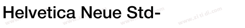 Helvetica Neue Std字体转换